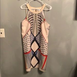 Venus Halter Geometric Dress